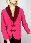 Lush Vintage 60s Hot Pink Velvet Bullocks Jacket
