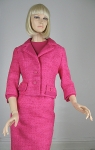 Hot Pink 60s Tweed Dress and Jacket 