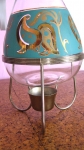 Aqua & Gold Vintage 50s Coffee Urn with Stand 04.jpg