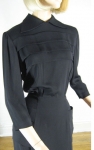 Sharp Prim Vintage 40s Black Rayon Dress 3.jpg