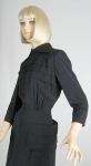 Sharp Prim Vintage 40s Black Rayon Dress 4.jpg