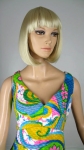 Psychedelic Neon Vintage 60s Paisley Print Sun Dress 02.jpg