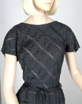 Chic Vintage Black 50s Peek-a-Boo Dress 03.jpg