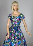 Blooming Vintage 50s Vivid Floral Dress 02.jpg