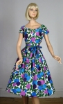 Blooming Vintage 50s Vivid Floral Dress 04.jpg
