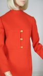 Vintage Geoffrey Beene 60s Structured Red Dress 02.jpg