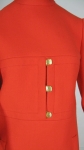 Vintage Geoffrey Beene 60s Structured Red Dress 03.jpg