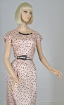 Adorable Pink & Black Vintage 50s Dress and Bolero 05.jpg