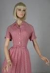 Red Gingham Kay Whitney Vintage 50s Shirtwaist Dress 02.jpg