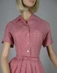 Red Gingham Kay Whitney Vintage 50s Shirtwaist Dress 06.jpg