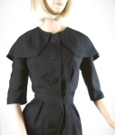 Vintage 50s Maurice Rentner Dress w/Dramatic Collar 03.jpg