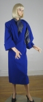 Cobalt Blue Vintage 50s Fitted Dress & Swing Jacket  04.jpg