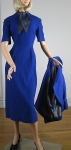 Cobalt Blue Vintage 50s Fitted Dress & Swing Jacket  05.jpg