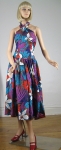 Hawaiian Vintage 80s Full Skirt 50s Style Halter Dress 05.jpg