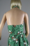 Green Vintage 40s/50s Style Garden Party Halter Dress  04.jpg