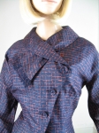 Vintage 50s Block Print Asymmetrical Jacket and Dress Ensemble 02.jpg