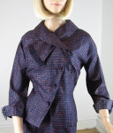 Vintage 50s Block Print Asymmetrical Jacket and Dress Ensemble 03.jpg
