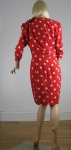 Dramatic Guy LaRoche Vintage 80s Red & White Polka Dot Dress 05.jpg
