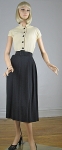 Sharp Vintage 40s Black and Red Trim Dress and  Bolero Jacket 04.jpg