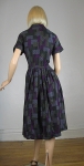 Swingy Vintage 50s Honey Comb Geometric Print Dress 05.jpg