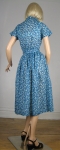 Turquoise Floral Bud Vintage 60s Sheer Day Dress 04.jpg