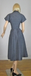 Two Tone Vintage 50s Gray and Black Full Skirt Dress  05.jpg
