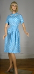 Baby Blue Vintage 60s Polka Dot Dress 02.jpg