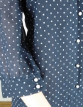 Smart Navy Vintage 70s Swiss Dot Shirt Dress 03.jpg