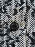 Cutest Vintage 50s Black and White Pixel Lace Print Cotton Dress 08.jpg