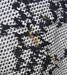 Cutest Vintage 50s Black and White Pixel Lace Print Cotton Dress 09.jpg