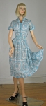 Pretty Sheer Vintage 50s Cotton Voile Medallion Print Dress 02.jpg