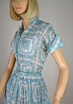 Pretty Sheer Vintage 50s Cotton Voile Medallion Print Dress 03.jpg