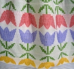 Adorable Tulip Print 60s Skirt & Top Set  3.jpg