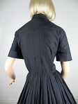 Crisp Vintage 50s Black Shirtwaist Dress 07.jpg