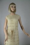 Creamy Vintage 60s Wool Knit Mini Dress 02.jpg