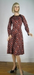 Southwestern Print Vintage 70s Clovis Ruffin Designer Dress 02.jpg