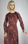 Southwestern Print Vintage 70s Clovis Ruffin Designer Dress 03.jpg
