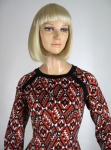 Southwestern Print Vintage 70s Clovis Ruffin Designer Dress 04.jpg