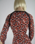 Southwestern Print Vintage 70s Clovis Ruffin Designer Dress 07.jpg