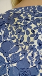 Slinky Nylon Vintage 60s Blue Floral Dress 6.jpg
