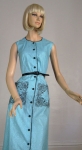 Turquoise Vintage 50s Rose Printed Pocket Dress 2.jpg