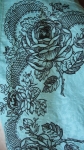 Turquoise Vintage 50s Rose Printed Pocket Dress 4.jpg