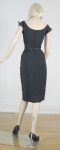 Sleek Satin Trimmed Vintage 60s Black Cocktail Dress 6.jpg