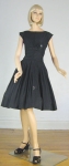 Adorable Ruched Waist Vintage 50s Cotton Dress 3.jpg