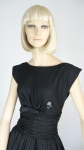 Adorable Ruched Waist Vintage 50s Cotton Dress 4.jpg