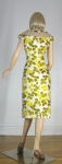 Gorgeous Detailed Vintage 60s Petal Printed Silk Dress 7.jpg