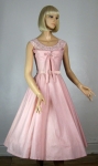 Shelf Bust Vintage 50s Full Skirt Pink Party Dress 05.jpg