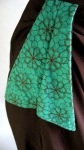 Saucy Vintage 40s Chocolate & Mint Crepe Dress 8.jpg