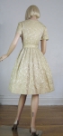 Golden Rose Brocade 60s Full Skirt Dress 4.jpg