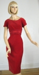 Posh Vintage 60s Red Velvet Wiggle Dress 04.jpg